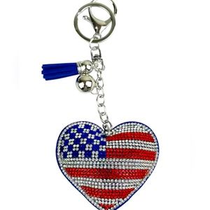 🇺🇸 NWT-USA PATRIOT FLAG Bag/Keychain Charm🇺🇸